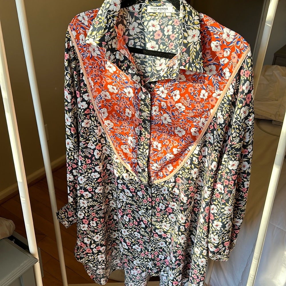 Free people button up tunic dress